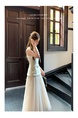 Yang Xiaoxiao Fujia Gold Three-Dimensional Flower Sleeveless Dress Gauze Skirt Fairy Dress in Ivory White Tight Waist Skirt Engagement Dress