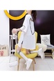 Title: Official Picture Pure Cotton/Back Collar Design Mid-Length T-Shirt Female Printed Versatile Loose Top - White