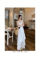 High Quality and Quality! White Sleeveless Vest Dress Women's Summer French Style Temperament High Sense Seaside Vacation Dress