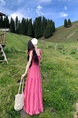 Dopamine Pink Flying Sleeve Sling Dress in Vibrant Pink - Women's Summer Vacation Style French Temperament High-Grade Backless Dress