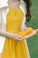 High Quality and Quality! Summer Small Look Tall French Style Temperament Gentle Yellow Gallus Dress Women's Suit in Bright Yellow