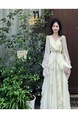 High Quality and Quality! French First Love Dress Super Fairy Sweet Gentle Ruffled Princess Dress Female Spring and Summer in Cream