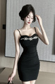 Black Real Shot of 2025 Hepburn Style Dress with Suspenders, High-End Temperament, Slim Waist, Thin Hot Girl Short Skirt for Women