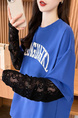 Real shot of 2025 back-collar modal 92% viscose fiber + 8% spandex short-sleeved T-shirt for women in vibrant blue