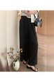 Tencel Linen Cool Wide-Leg Pants Women's Summer High Waist Dropping Comfortable Loose All-Match Sun Protection Culottes Casual Pants - Black