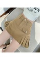 Khaki Denim Skirt Short Skirt 2025 Summer New High Waist Slim A-Line Hot Girl Style Hip Skirt - Khaki