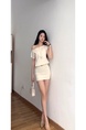French Style Off-Shoulder White Dress Women's Summer 2025 New Popular Elegant Sweet and Spicy Hip Skirt - IVORY WHITE