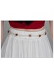 Design Sense Ice Silk Cotton Linen Irregular White Skirt Women's New Style All-Match Slim Short Skirt Hip Cover Casual Skirt with Belt