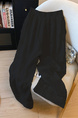 2025 Summer New Style Black Hook Flower Hollow Straight Casual Pants for Women - Lazy Style Lace Splicing Korean Version of All-Match Wi