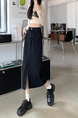 2025 Spring and Summer New Black Denim Skirt Design Split Sheath Dress - Women's High Waist A-Line Denim Skirt