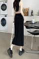 2025 Spring and Summer New Black Denim Skirt Design Split Sheath Dress - Women's High Waist A-Line Denim Skirt