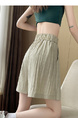 Real Shot Textured Ice Silk Cotton and Linen Shorts for Women 2025 Summer Thin Slim High Waist Casual Loose Shorts in Beige