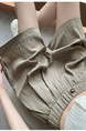 Real Shot Textured Ice Silk Cotton and Linen Shorts for Women 2025 Summer Thin Slim High Waist Casual Loose Shorts in Light Brown