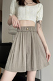 Real Shot Textured Ice Silk Cotton and Linen Shorts for Women 2025 Summer Thin Slim High Waist Casual Loose Shorts in Light Brown