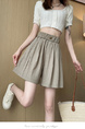 Real Shot Textured Ice Silk Cotton and Linen Shorts for Women 2025 Summer Thin Slim High Waist Casual Loose Shorts in Light Brown