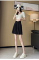 Real Shot Textured Ice Silk Cotton and Linen Shorts for Women 2025 Summer Thin Slim High Waist Casual Loose Shorts in Black