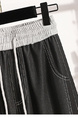Summer Lyocell Tencel Thin Denim Wide-Leg Pants for Women 2025 Sports Cool Drape Straight Pants Banana Pants in BLACK