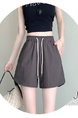 Real Shot Ice Silk Quick-Drying Sports Shorts for Women in DARK GRAY
