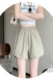 Real Shot Ice Silk Quick-Drying Sports Shorts for Women in LIGHT BEIGE