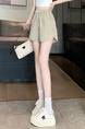 Real Shot Ice Silk Quick-Drying Sports Shorts for Women in LIGHT BEIGE