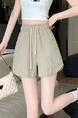 Real Shot Ice Silk Quick-Drying Sports Shorts for Women in LIGHT BEIGE