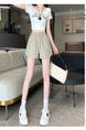Real Shot Ice Silk Quick-Drying Sports Shorts for Women in LIGHT BEIGE