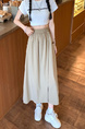 Real Shot Yamamoto Wrinkle Workwear Culottes - Women's Summer Pantskirt Small Pants 2025 Japanese Wide Leg Pants Casual Pants in BEIGE