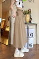 Real Shot Yamamoto Wrinkle Workwear Culottes - Women's Summer Pantskirt Small Pants 2025 Japanese Wide Leg Pants Casual Pants in BEIGE