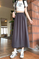 Real Shot Yamamoto Wrinkle Workwear Culottes - Women's Summer Pantskirt Small Pants 2025 Japanese Wide Leg Pants Casual Pants in DARK GRAY