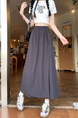 Real Shot Yamamoto Wrinkle Workwear Culottes - Women's Summer Pantskirt Small Pants 2025 Japanese Wide Leg Pants Casual Pants in DARK GRAY
