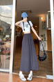 Real Shot Yamamoto Wrinkle Workwear Culottes - Women's Summer Pantskirt Small Pants 2025 Japanese Wide Leg Pants Casual Pants in DARK GRAY