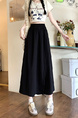 Real Shot Yamamoto Wrinkle Workwear Culottes - Women's Summer Pantskirt Small Pants 2025 Japanese Wide Leg Pants Casual Pants in BLACK
