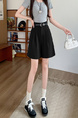 Black High-Waist A-Line Slim Outer Wear Loose Shorts Women 2025 Spring and Summer