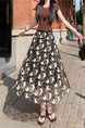 Spot Real Shot Real Price All-Match New Style BLACK Mesh Skirt Butterfly Elastic Waist Skirt for Women