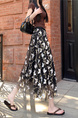 Spot Real Shot Real Price All-Match New Style BLACK Mesh Skirt Butterfly Elastic Waist Skirt for Women