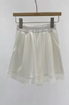 White Summer New Korean Ins Fashion Lace Elastic High Waist Casual Wide Leg Shorts Women's Loose Slim Hot Pants