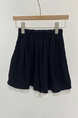 Black Summer New Korean Ins Fashion Lace Elastic High Waist Casual Wide Leg Shorts Women's Loose Slim Hot Pants