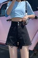 Black Denim Shorts Women 2025 New High Waist Slimming and Wide Leg Loose A-Line Ultra Short Hot Pants Trendy Ins Summer Thin