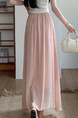 Light Pink Real Shot Spot Skirt for Women - Cotton and Linen, New Style Ruffled Cake Skirt, Long High Waist Umbrella Skirt, Fairy Mid-Length Design