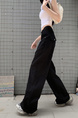 Black Wide-Leg Jeans for Women - High Waist Loose Straight Cargo Casual Pants