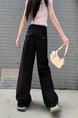 Black Wide-Leg Jeans for Women - High Waist Loose Straight Cargo Casual Pants