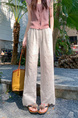 New Style White Embroidered Denim Trousers - Women's Bags Cover Design Loose Wide Leg Ankle-Length Pants
