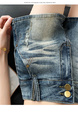 Light Color Blue Korean Style High Waist Loose Wide Legs Cropped Denim Shorts - Women's Summer Versatile Washed Straight Casual Pirate Shorts