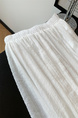 Real Shot Irregular Ruffled Pleated Skirt in White
