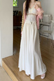 Real Shot Cost-Effective 2025 New Korean Style Ivory Satin Skirt Drooping Slimming A-Line Skirt Versatile Mid-Length Temperament Skirt Women