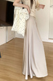 Real Shot Cost-Effective 2025 New Korean Style Beige Satin Skirt Drooping Slimming A-Line Skirt Versatile Mid-Length Temperament Skirt Women