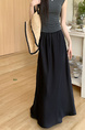 Real Shot Cost-Effective 2025 New Korean Style Black Satin Skirt Drooping Slimming A-Line Skirt Versatile Mid-Length Temperament Skirt Women