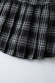 Retro Black and Gray Plaid Pleated Skirt New Style for Spring and Summer Low Waist College Slim Hot Girl Miniskirt American Style