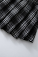 Retro Black and Gray Plaid Pleated Skirt New Style for Spring and Summer Low Waist College Slim Hot Girl Miniskirt American Style