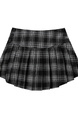 Retro Black and Gray Plaid Pleated Skirt New Style for Spring and Summer Low Waist College Slim Hot Girl Miniskirt American Style